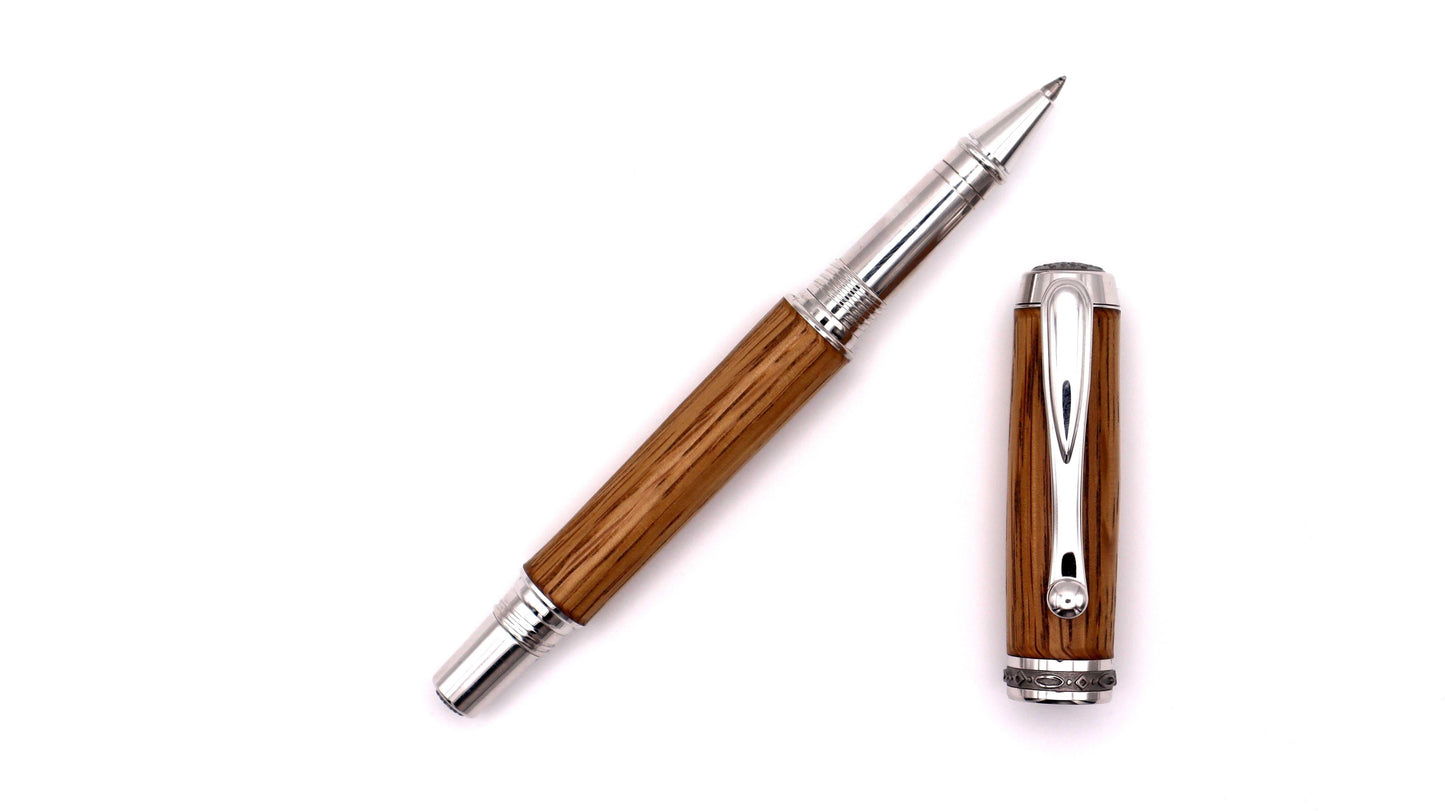 Envoy rollerball pen in Jack Daniels oak barrel