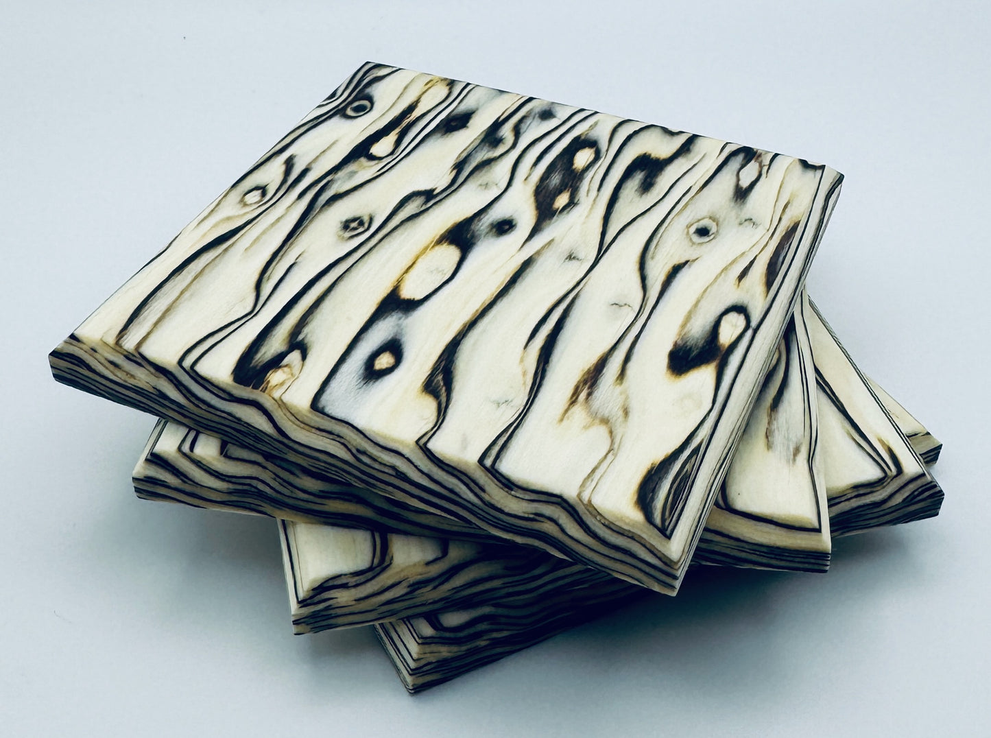 Executive Coasters - Birch Burl