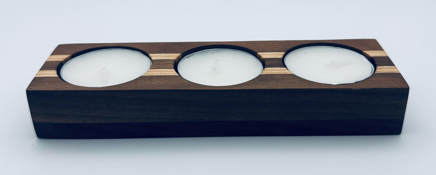 Candle Holders - Walnut and Maple