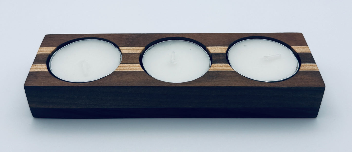 Candle Holders - Walnut and Maple