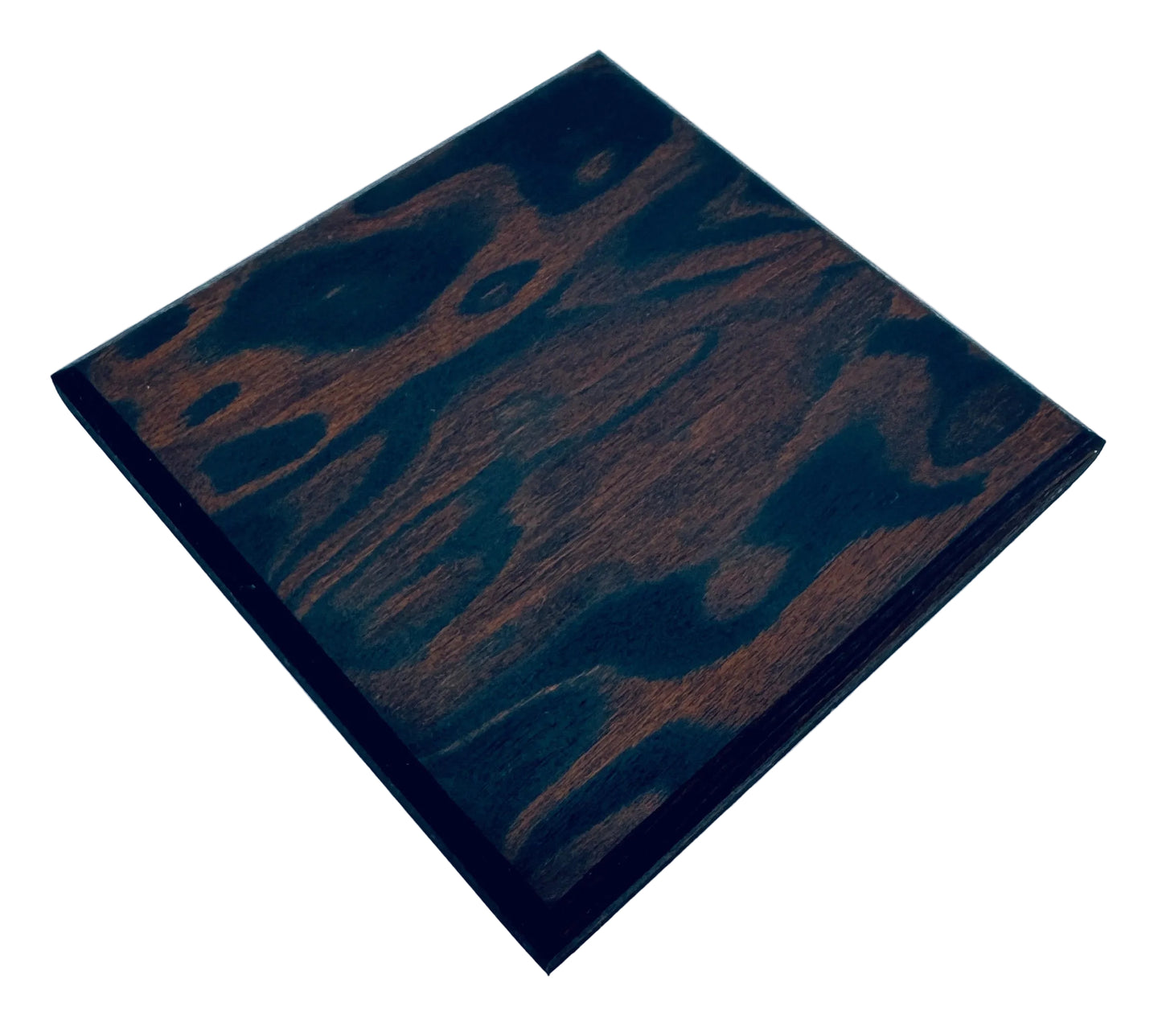 Executive Coasters - Ebono Walnut Root Wood