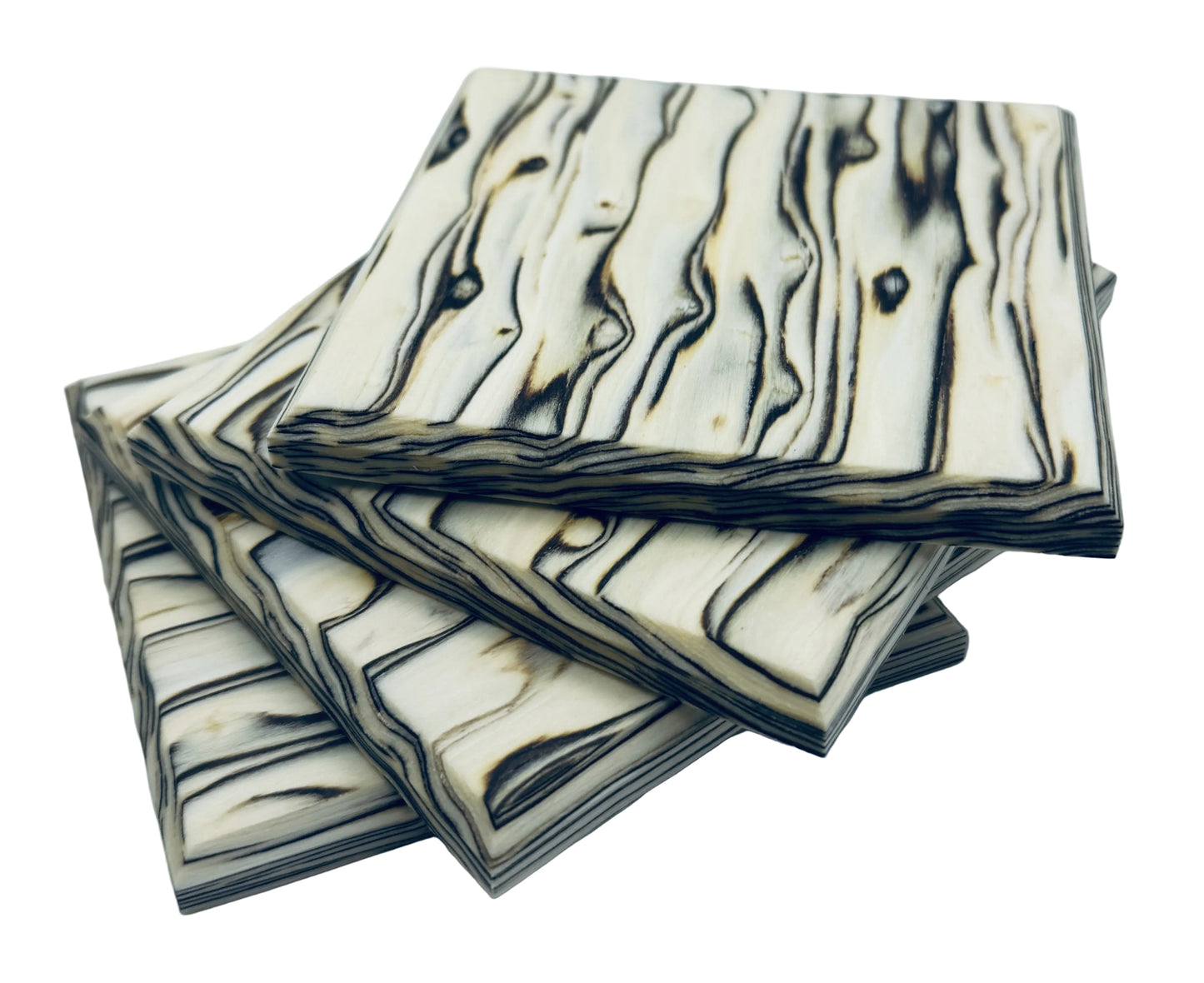 Executive Coasters - Birch Burl