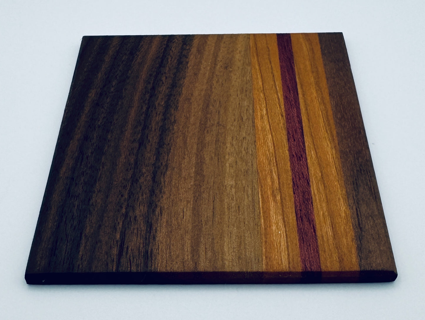 Coasters - Walnut, Cherry & Purple Heart