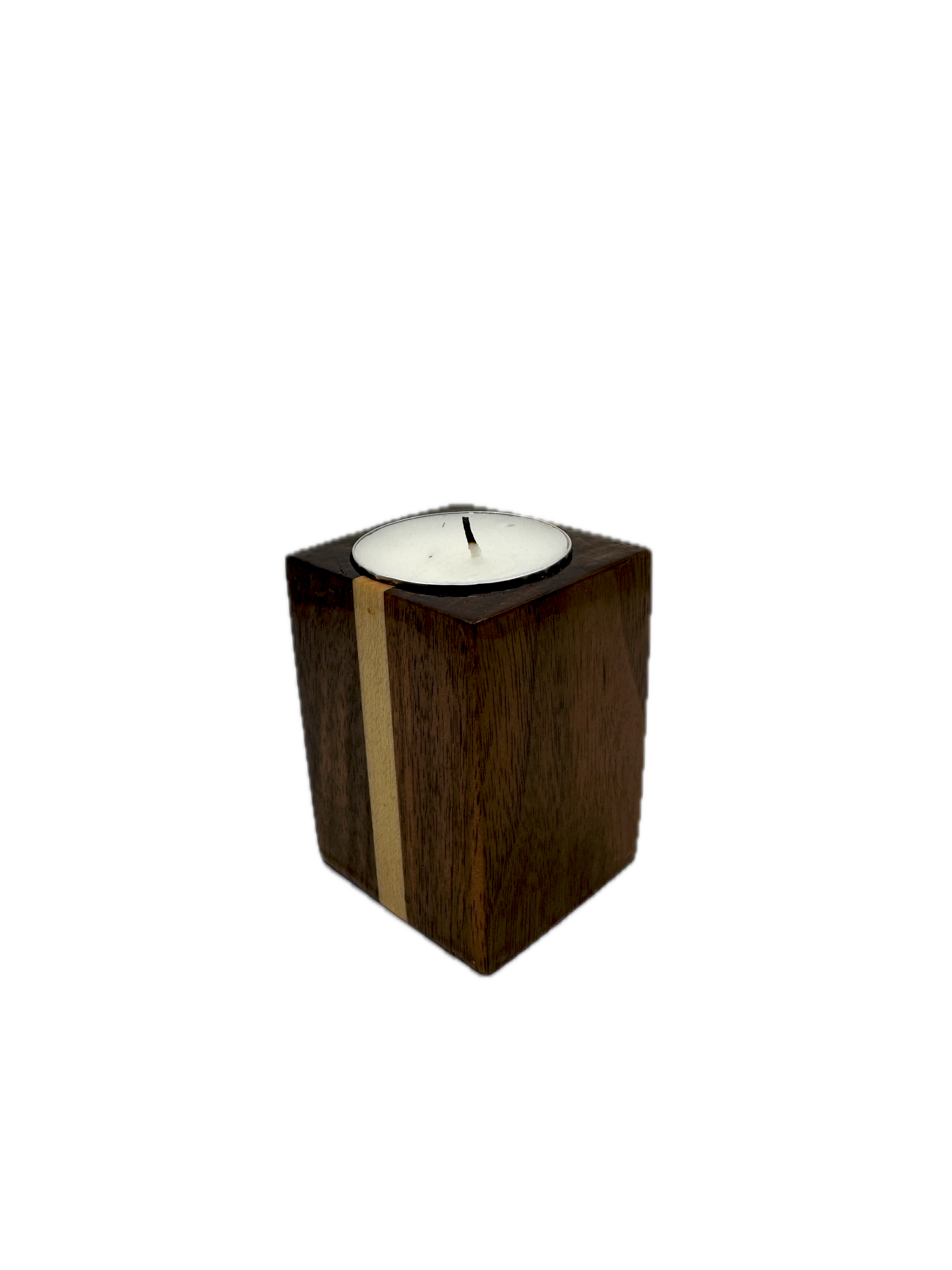 Candle Holder - Walnut & Maple