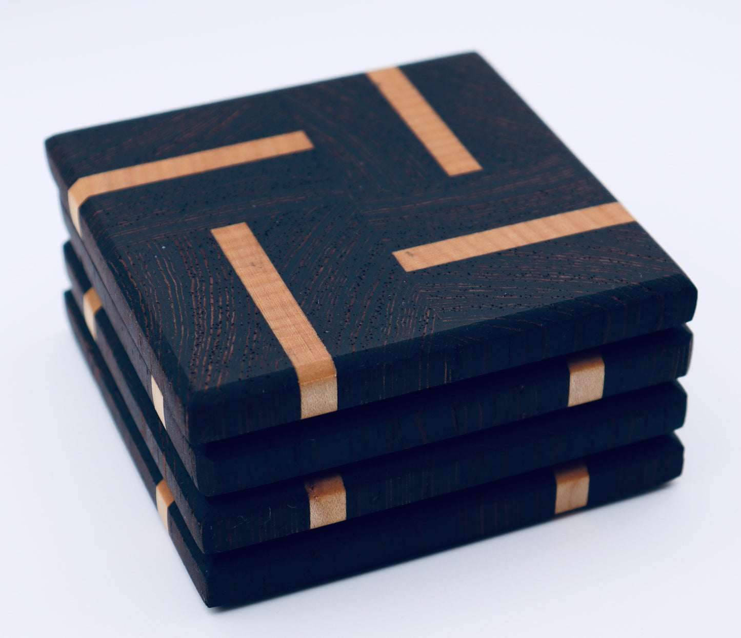 Coasters - Wenge & Maple Endgrain