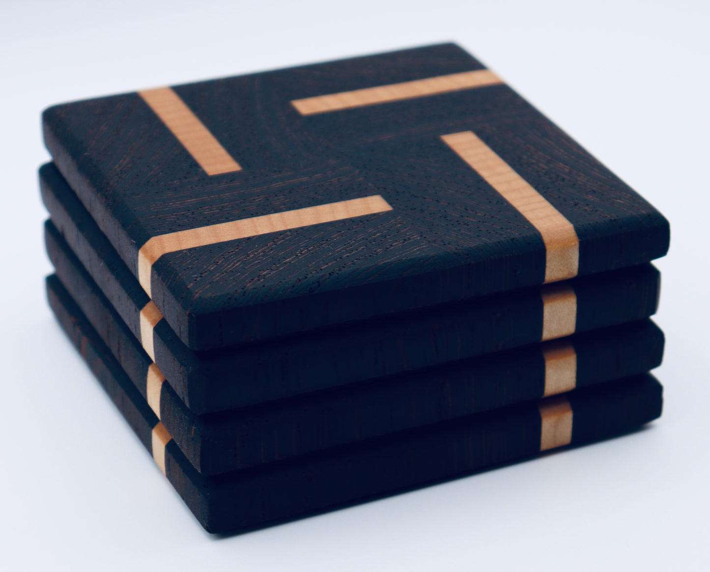 Coasters - Wenge & Maple Endgrain