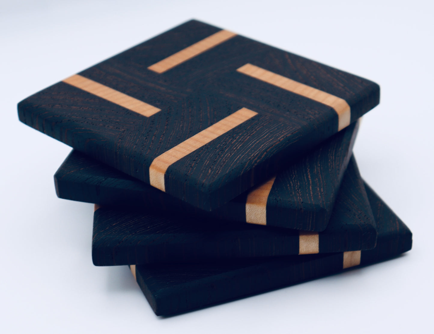 Coasters - Wenge & Maple Endgrain