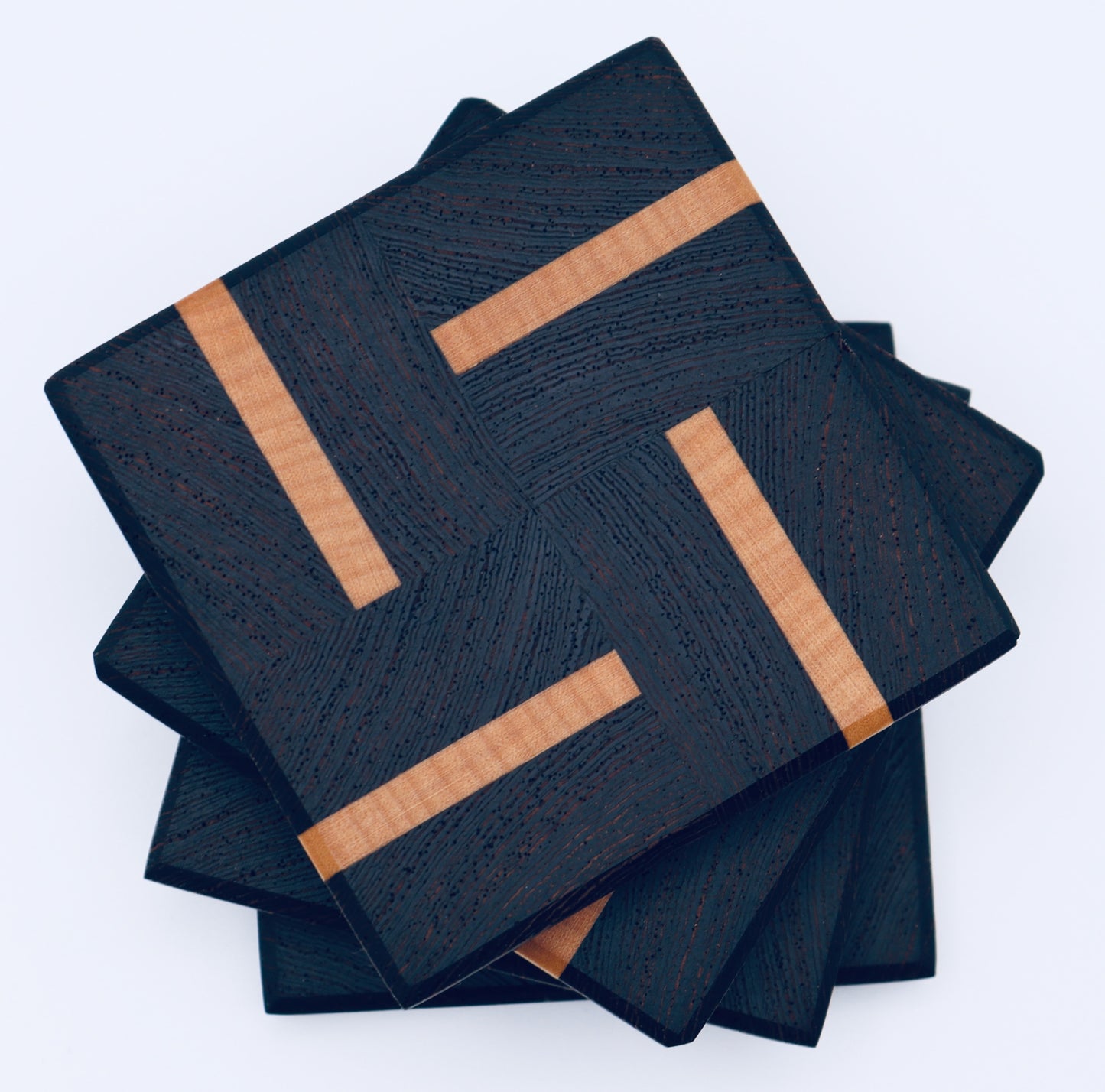 Coasters - Wenge & Maple Endgrain