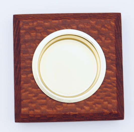 Candle Holder - Leopard wood