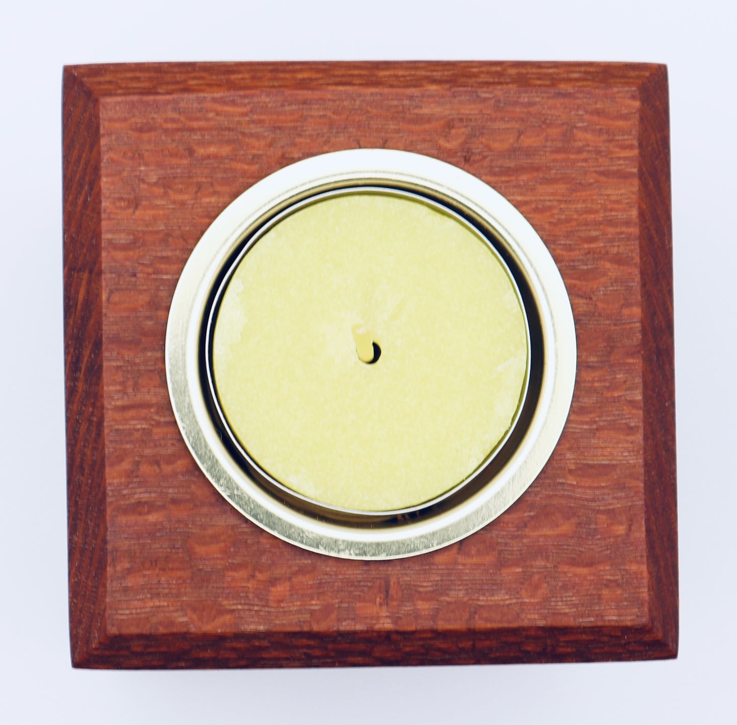 Candle Holder - Leopard wood