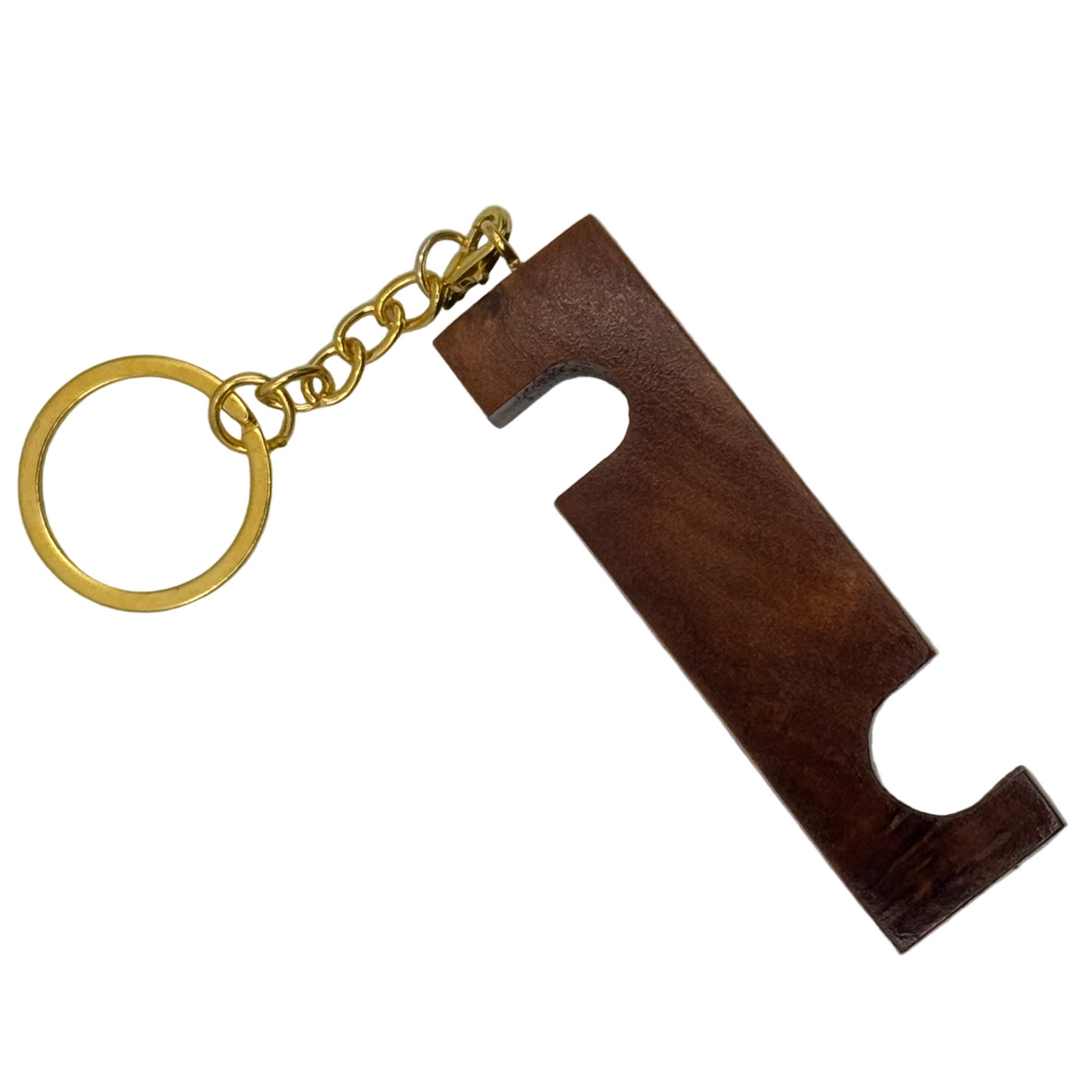 Keyring Phone Holder - Thuya Burl