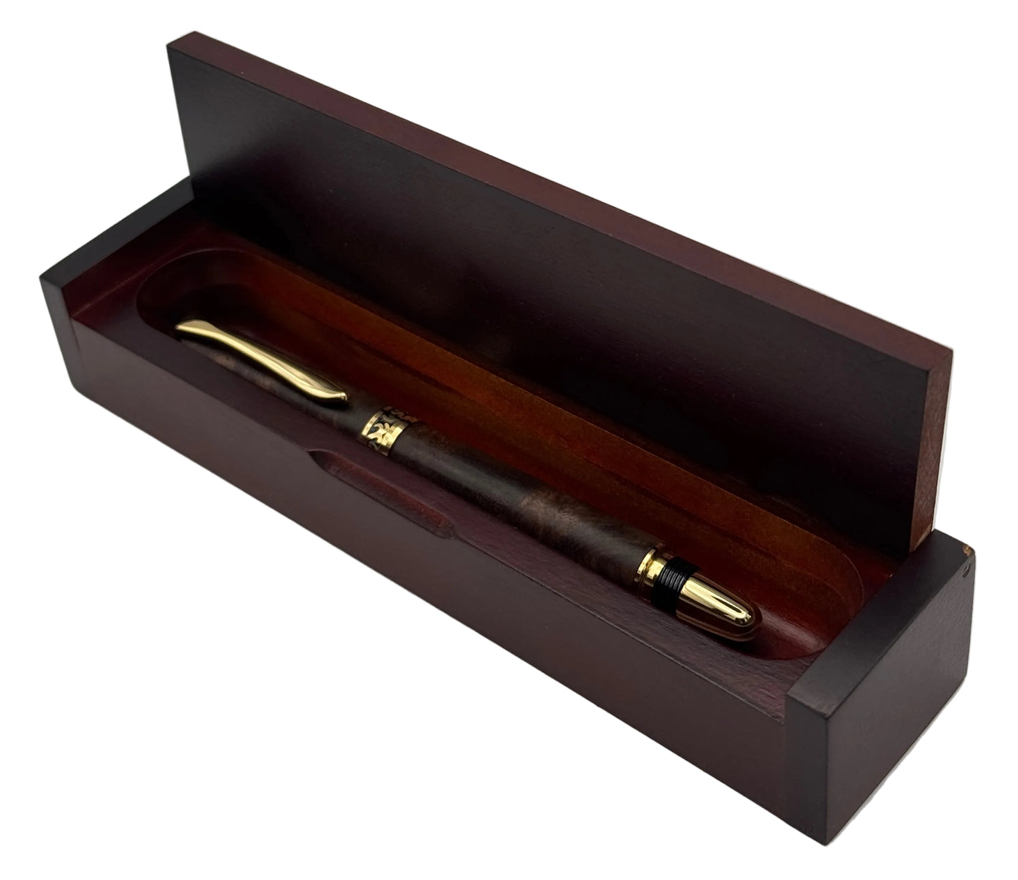 Rosewood Rectangular Case for Large Pen