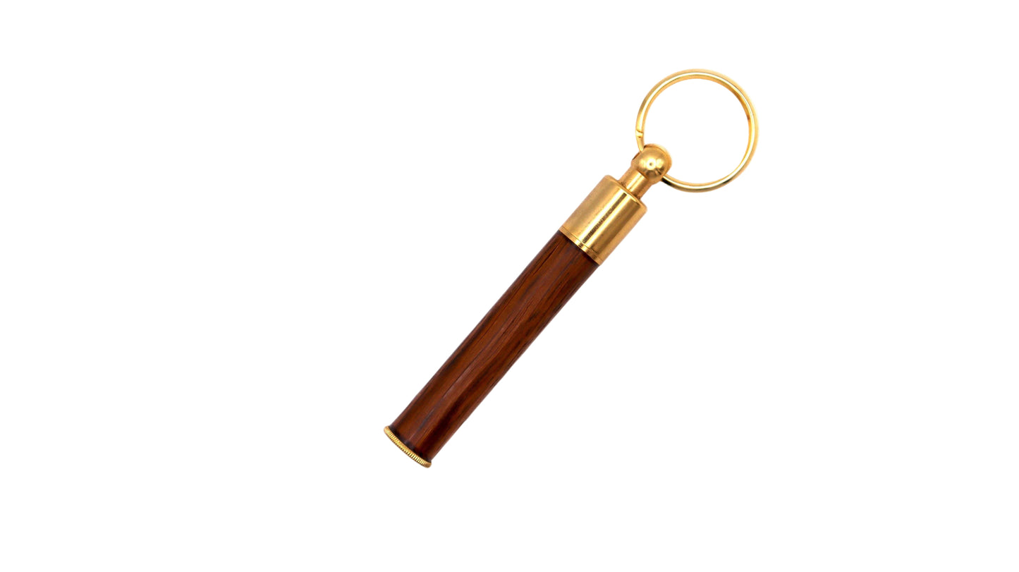 Brown oak keyring pen by Cambridge Crafter
