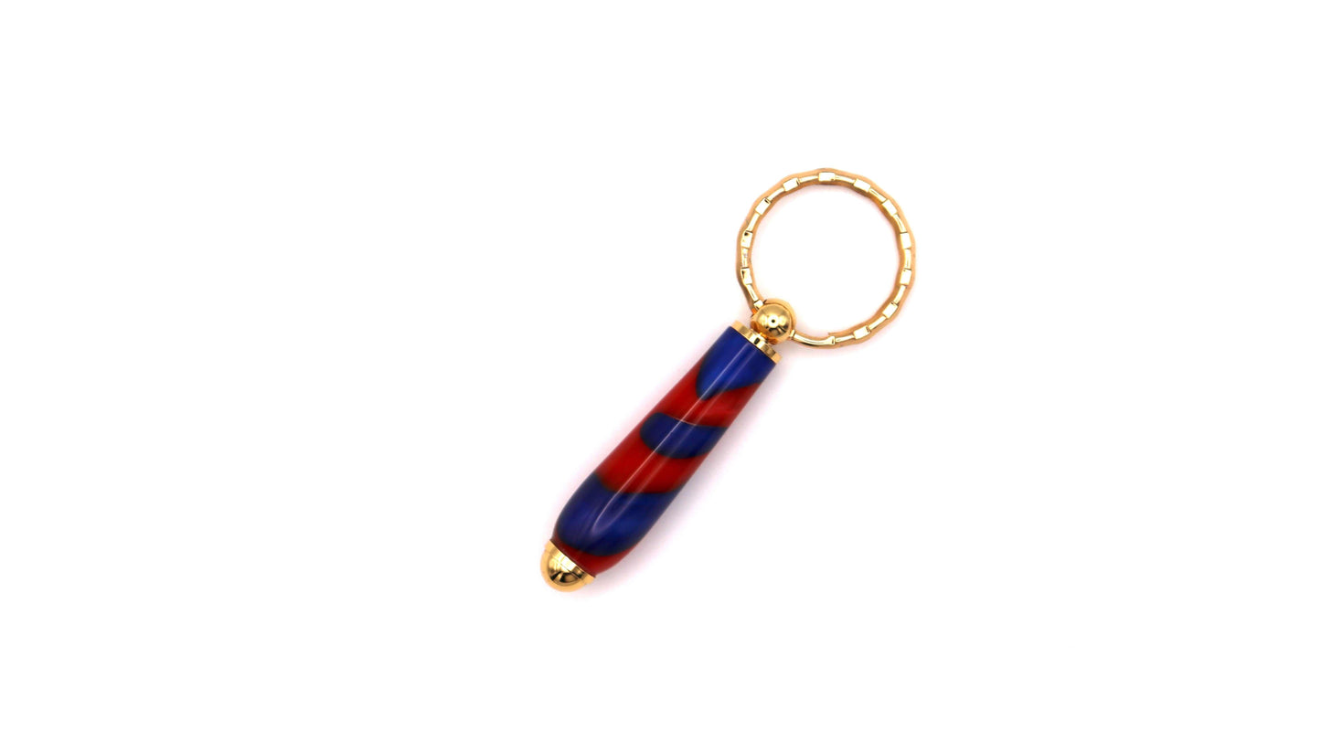 Keyring - Blue Red Acrylic