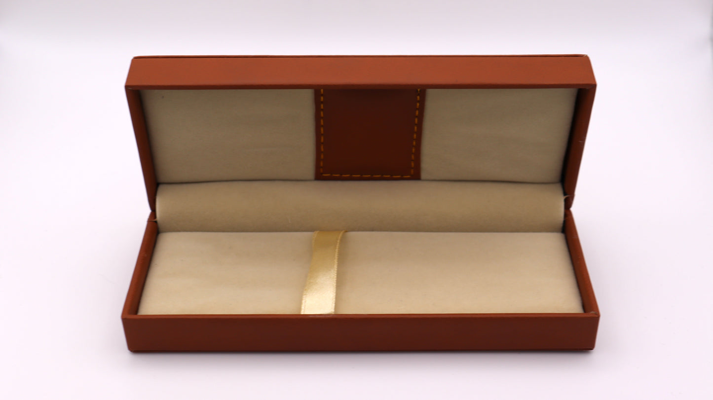 Leather Hard Case for Single Large Pen or Small Set - Tan
