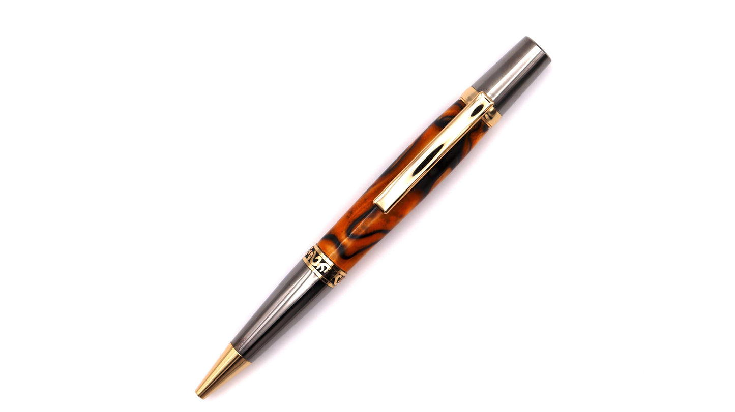 Majestic ballpoint pen in coloured acrylic