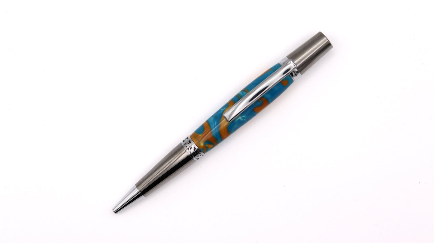 Majestic Pen & Pencil Set - Barrier Reef Acrylic
