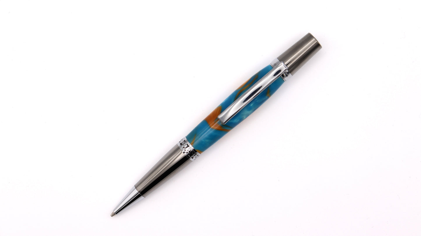 Majestic Pen & Pencil Set - Barrier Reef Acrylic