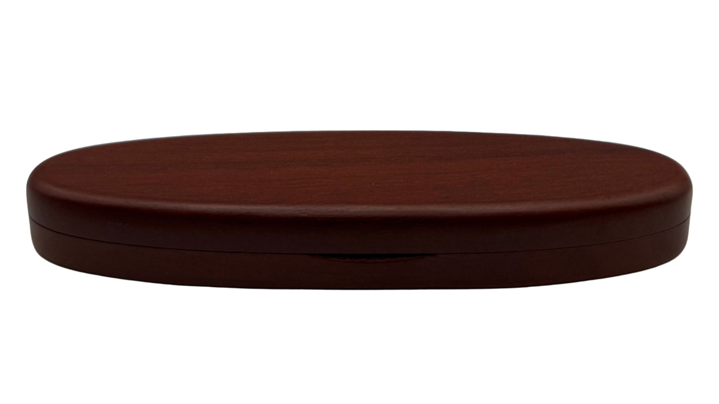 Rosewood Single Oval Pen Case