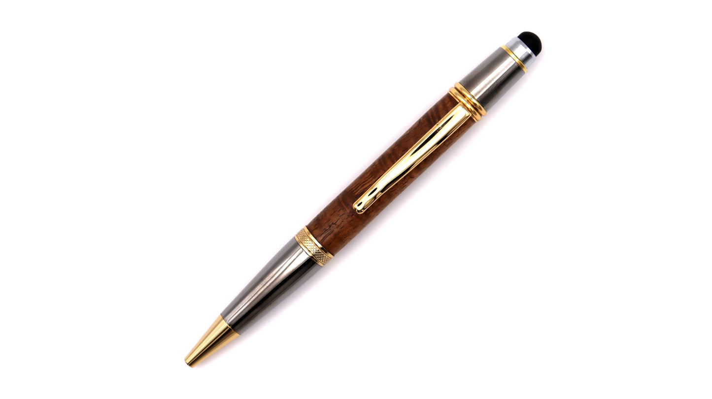Stalwart ballpoint pen in walnut