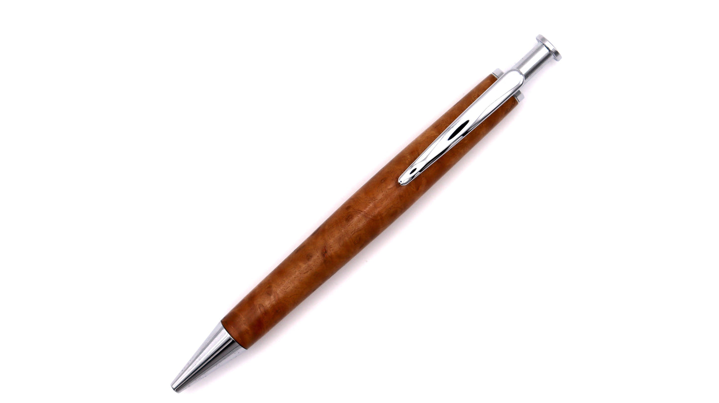 Vault ballpoint pen in yellow box burl