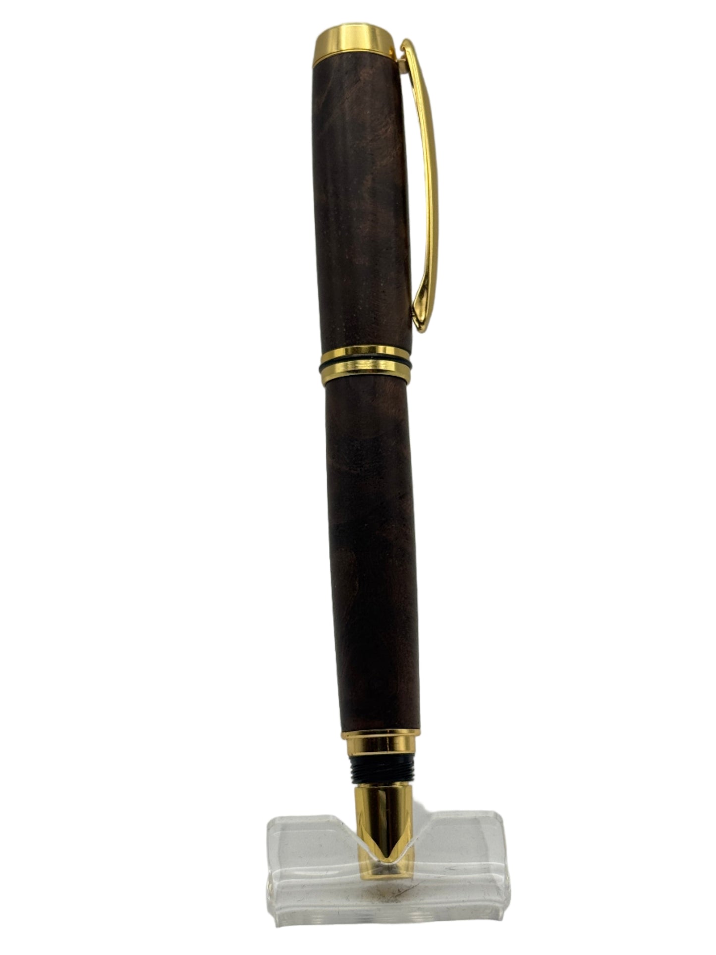 Viscount Fountain Pen & Rollerball Set - Walnut Burl