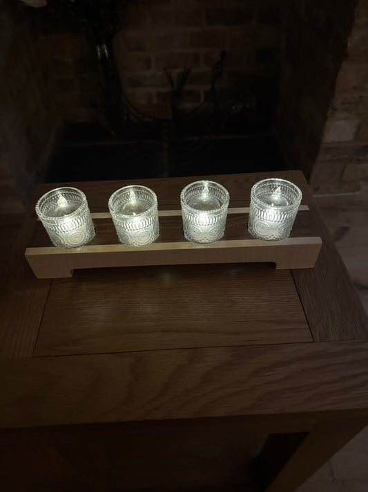 Candle Holder - 4 Glass Centrepiece