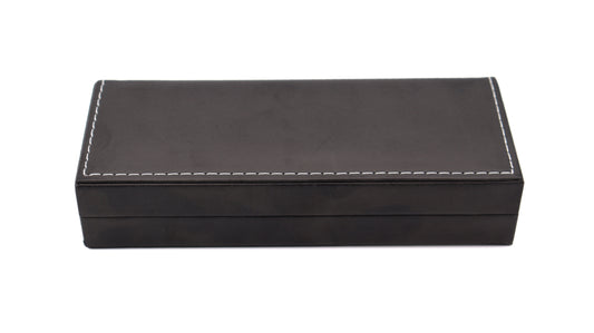 Leather Case for Single Large Pen of Double Small Pens in Black