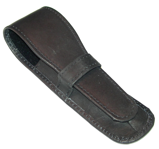 Leather Pouch for Single Pen in Black