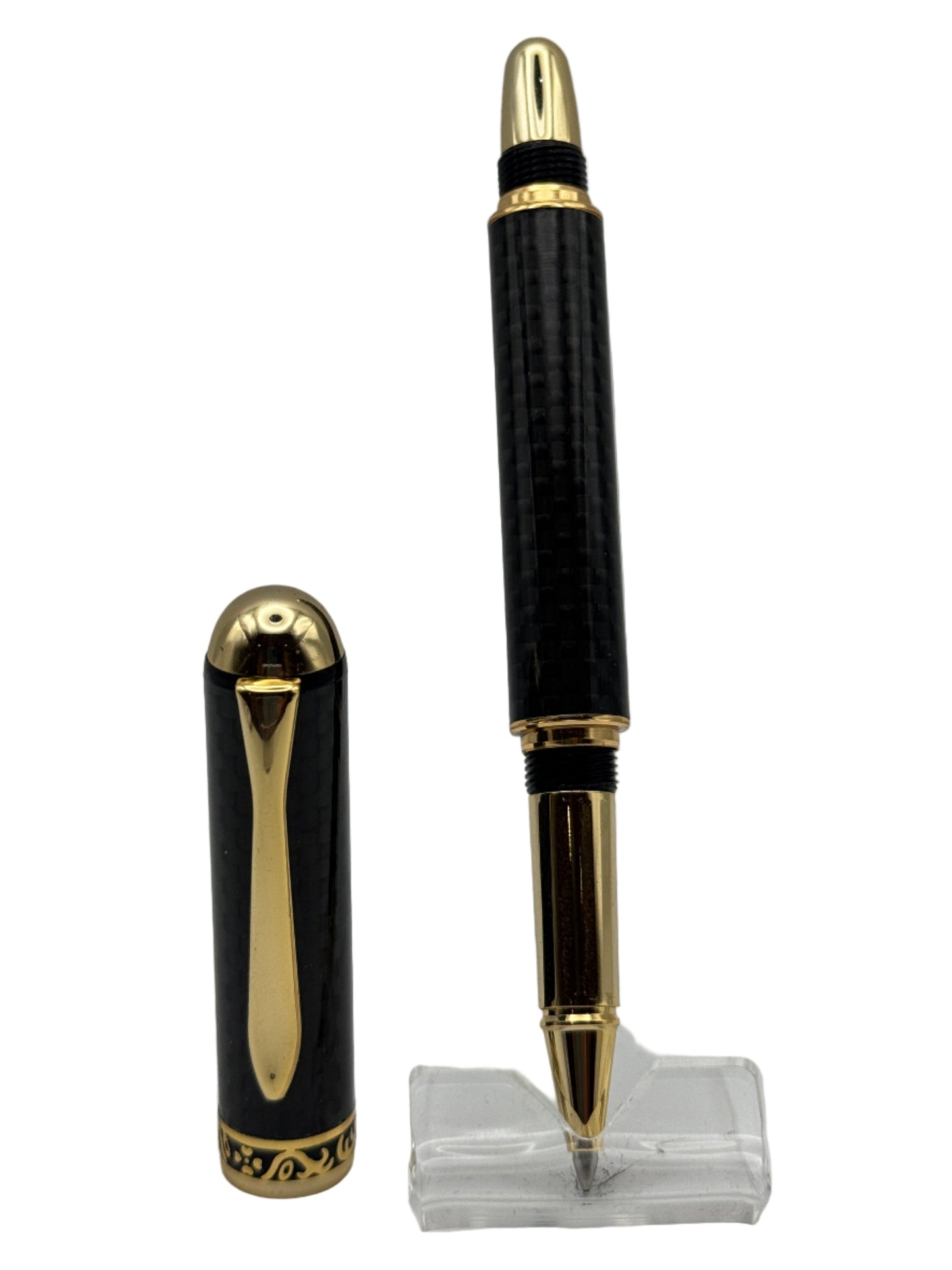 Canyon Fountain Pen & Rollerball Set - Carbon Fibre