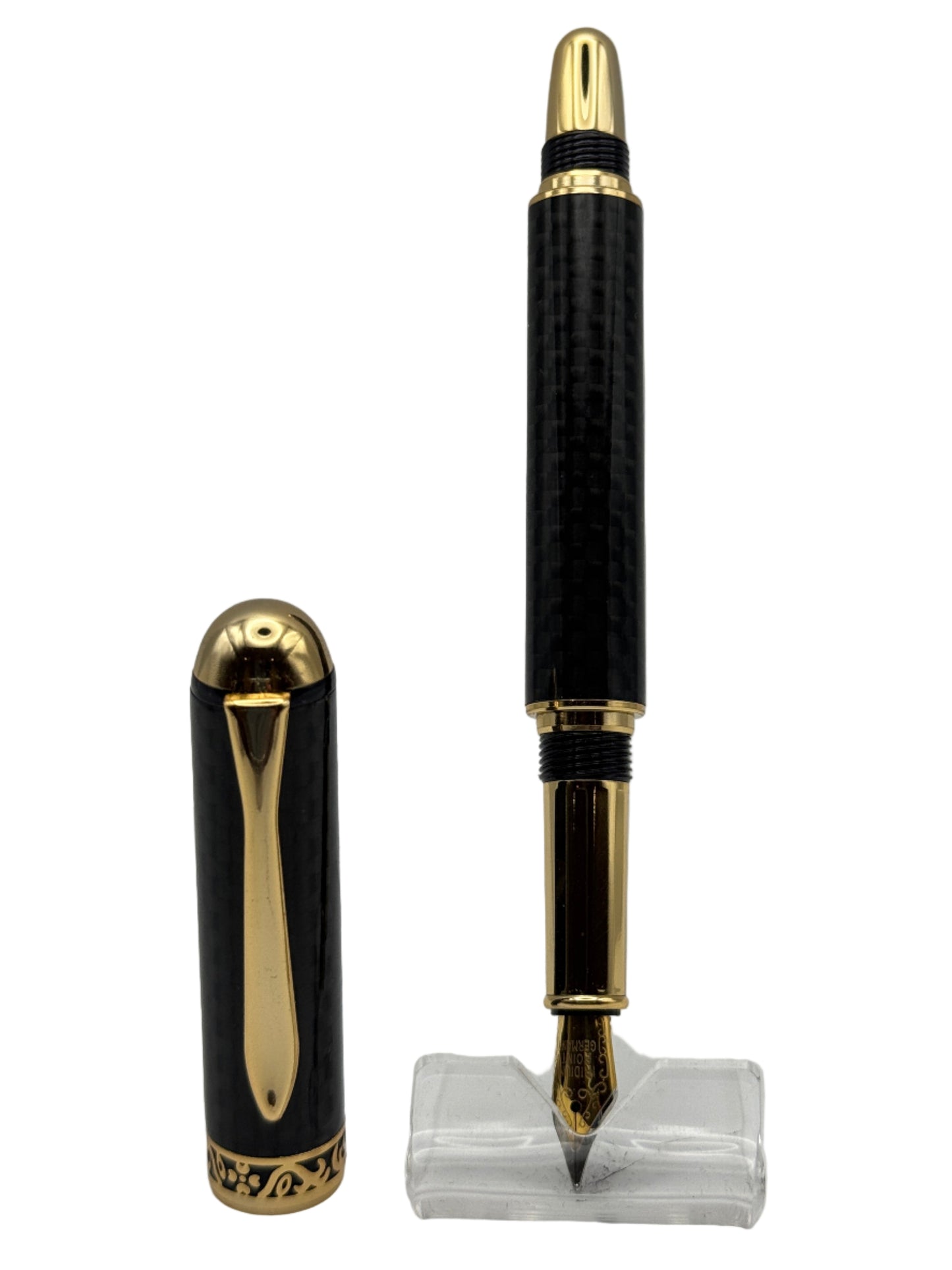 Canyon Fountain Pen & Rollerball Set - Carbon Fibre