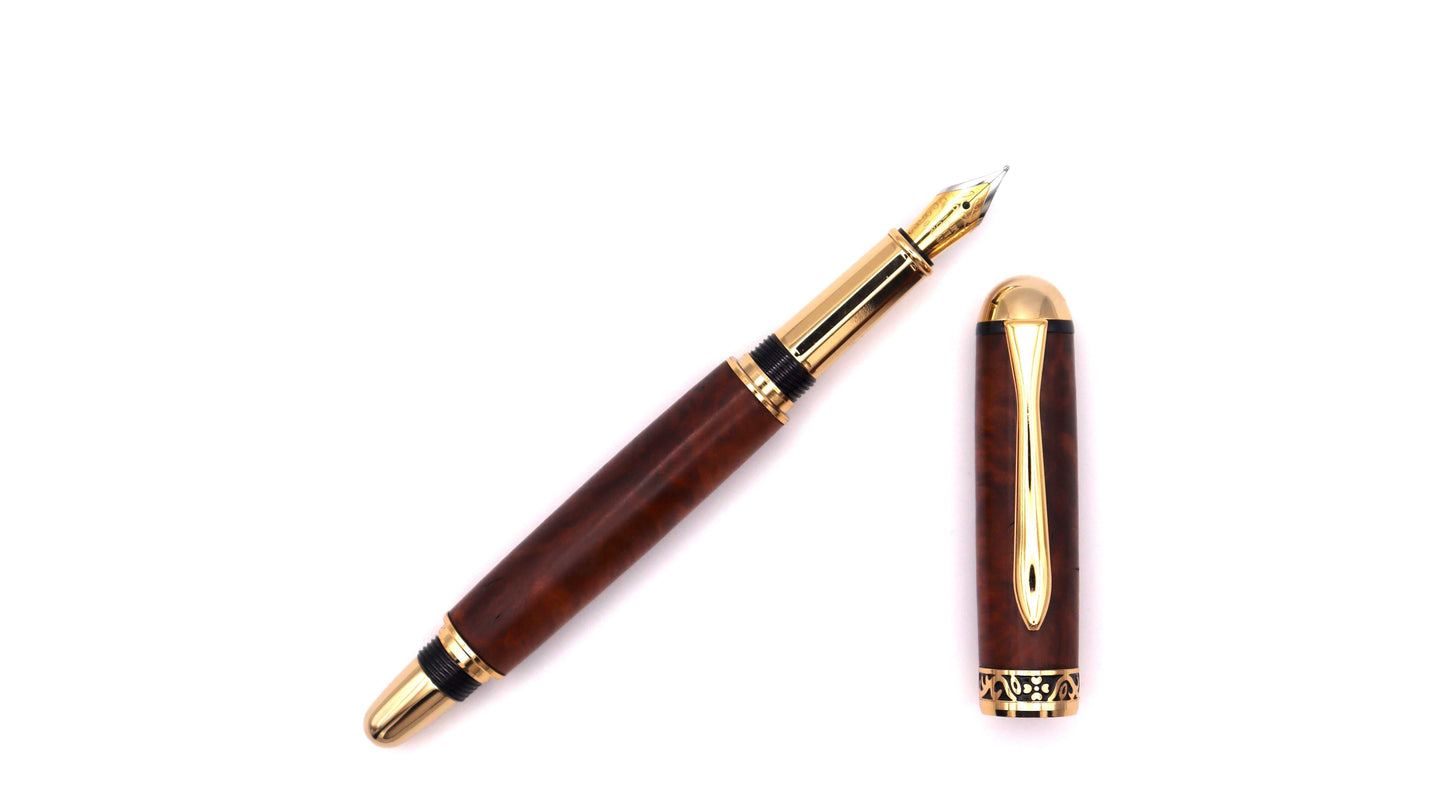 Canyon fountain pen in red mallee