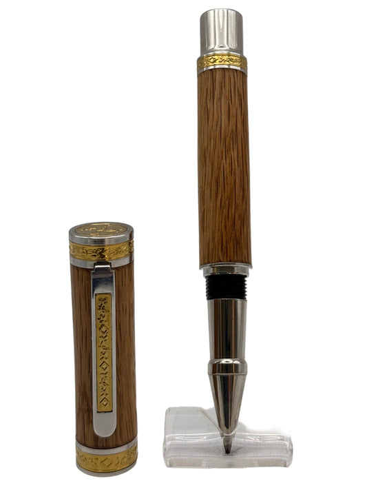 Crest Rollerball Pen - Jack Daniels Oak Barrel - Cambridge Crafter