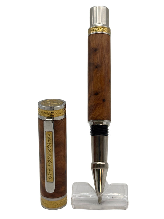 Rollerball Pen - Crest - Thuya Burl