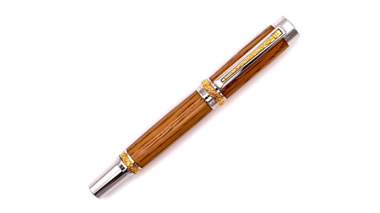 Crest fountain pen in Jack Daniels oak barrel