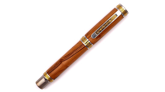 Crest fountain pen in olivewood