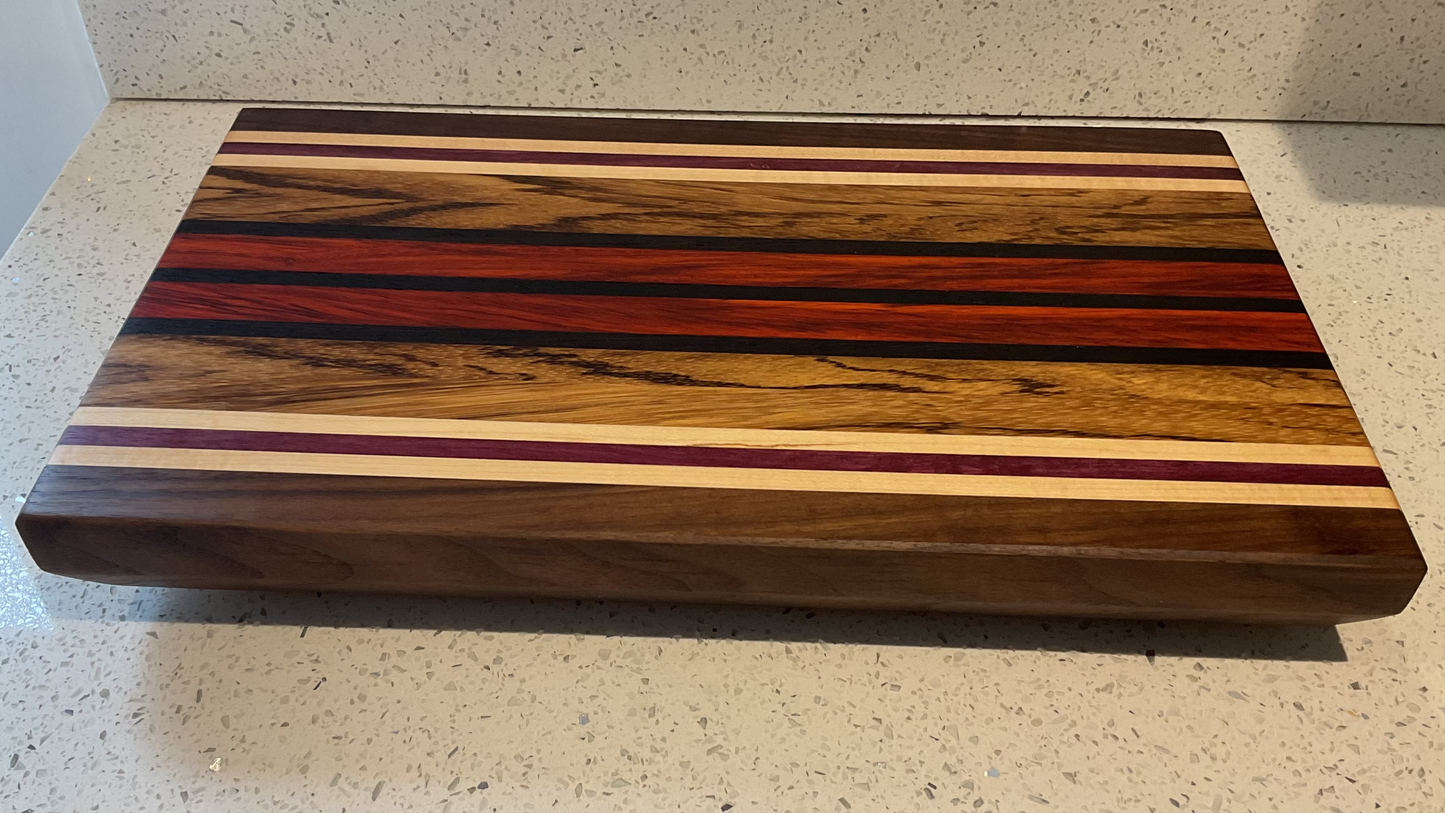 Edge Grain Cutting Board - Exotic