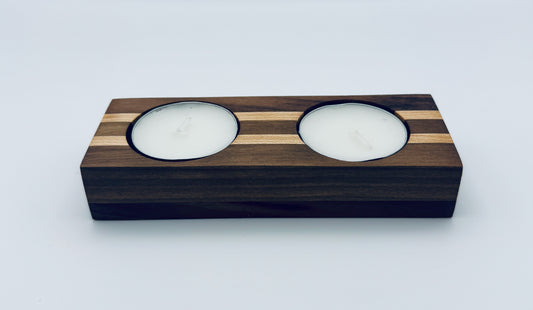 Candle Holders - Walnut & Maple