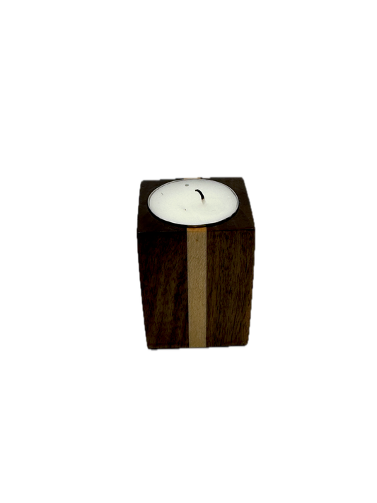 Candle Holder - Walnut & Maple