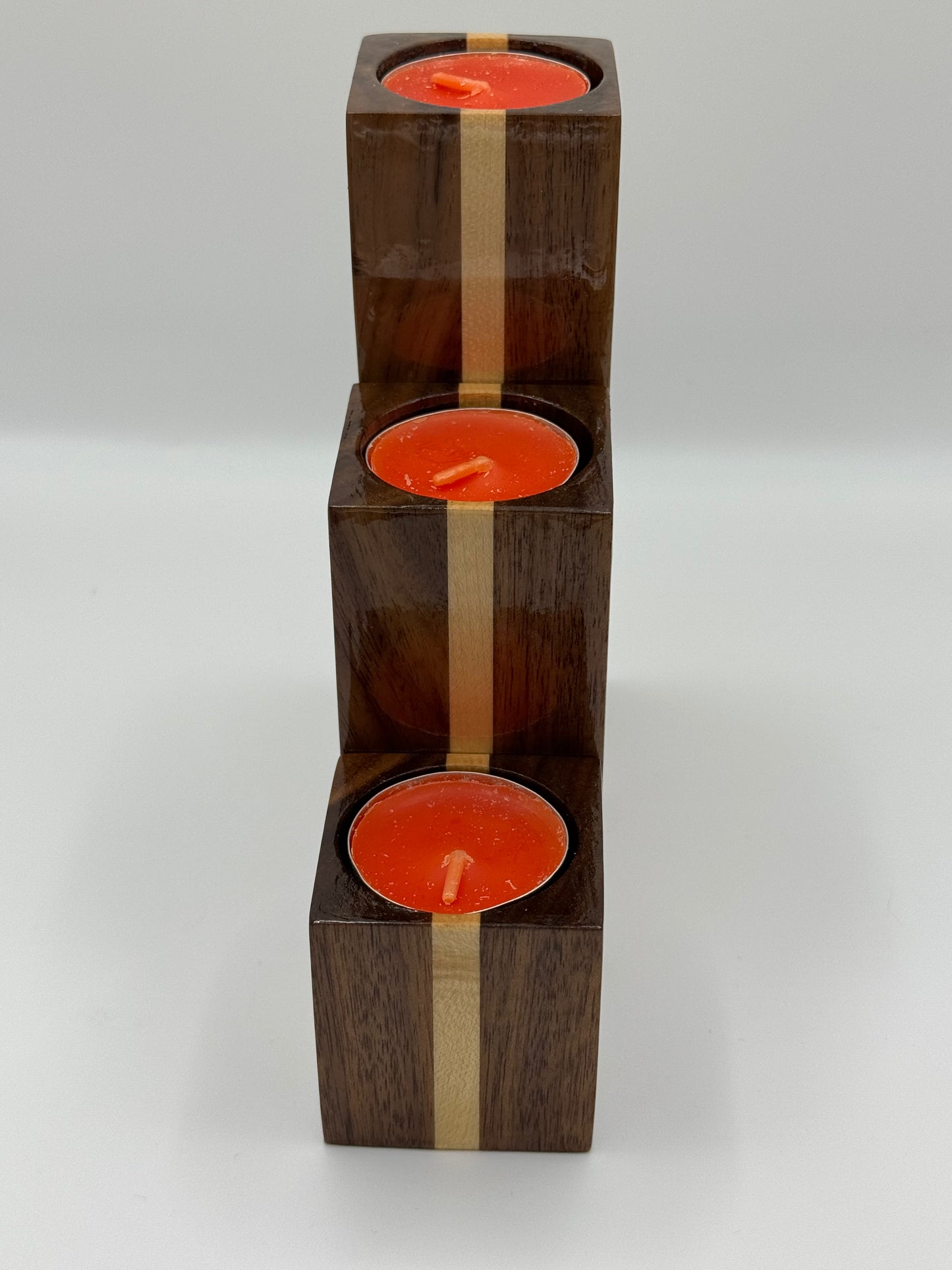 Candle Holders - Walnut and Maple
