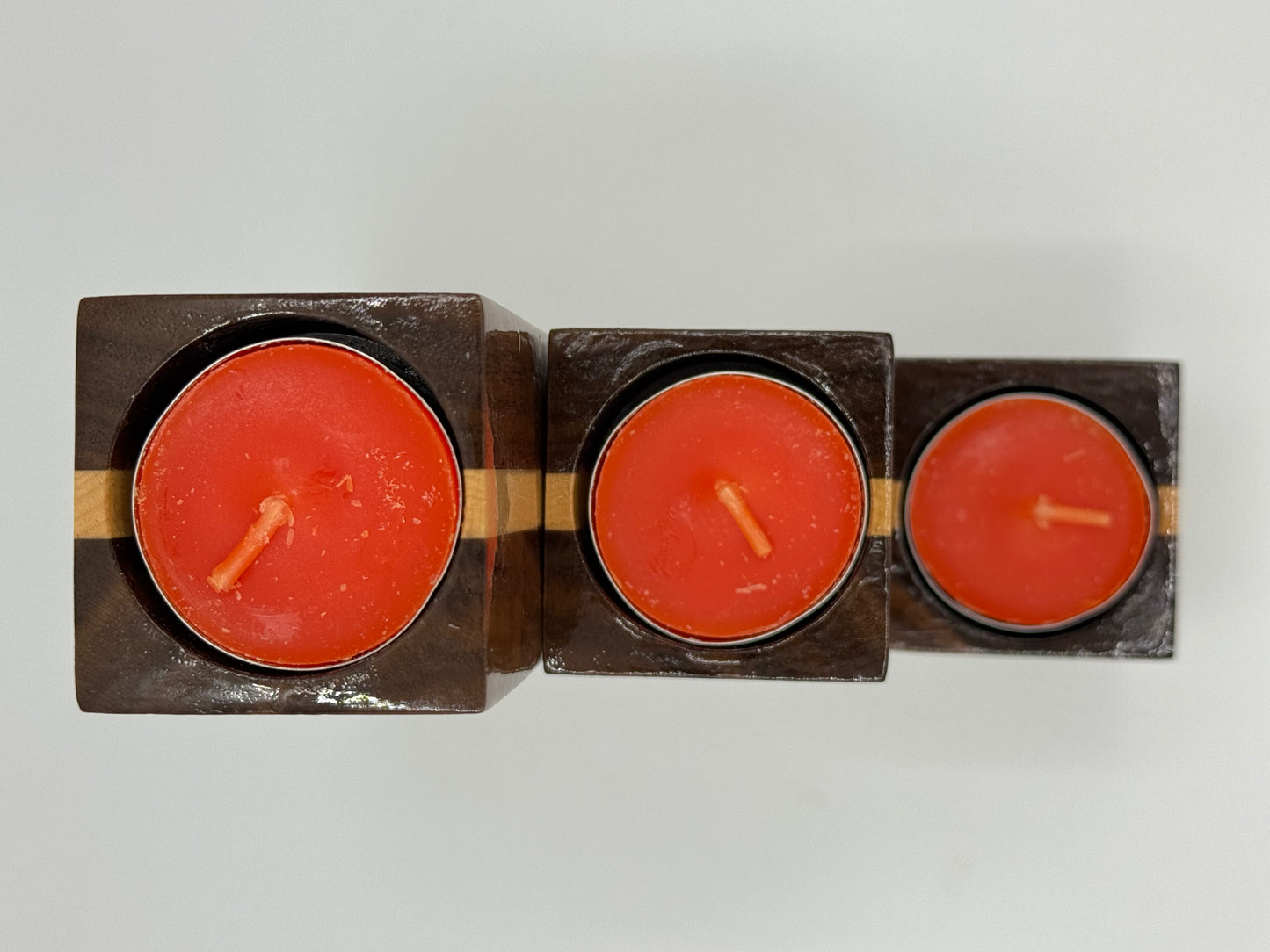 Candle Holders - Walnut and Maple