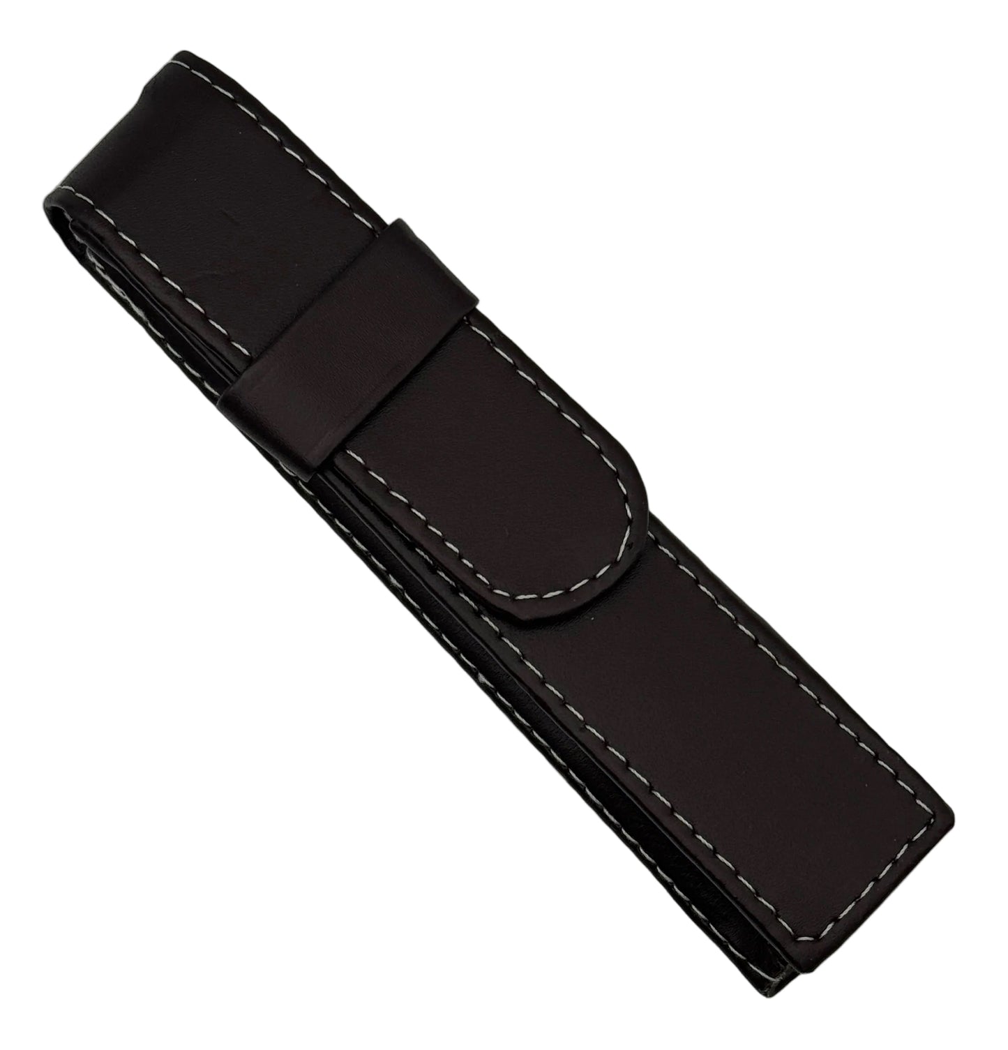 Leatherette Pouch - Brown Single Pen
