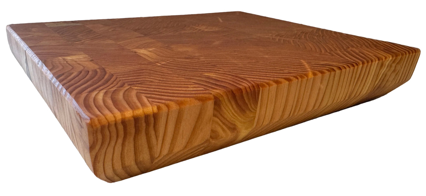 English Larch End Grain Cutting Board