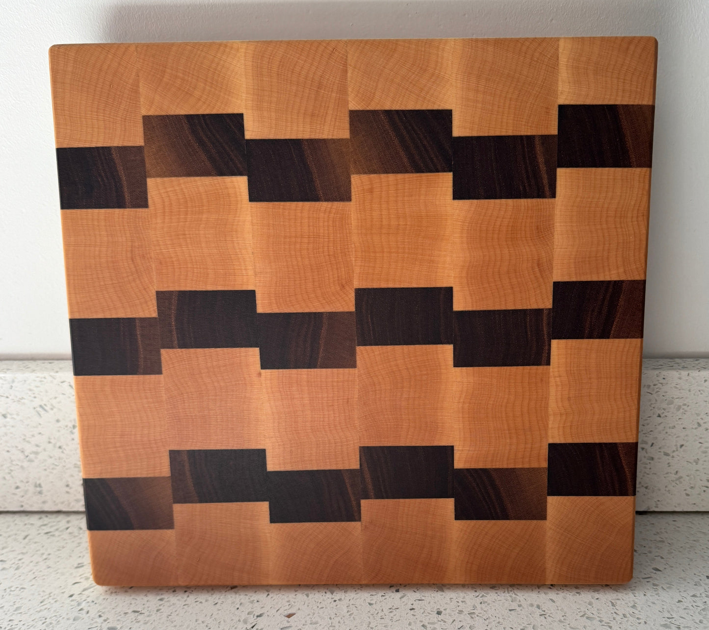 Maple & Walnut End Grain Cutting Board