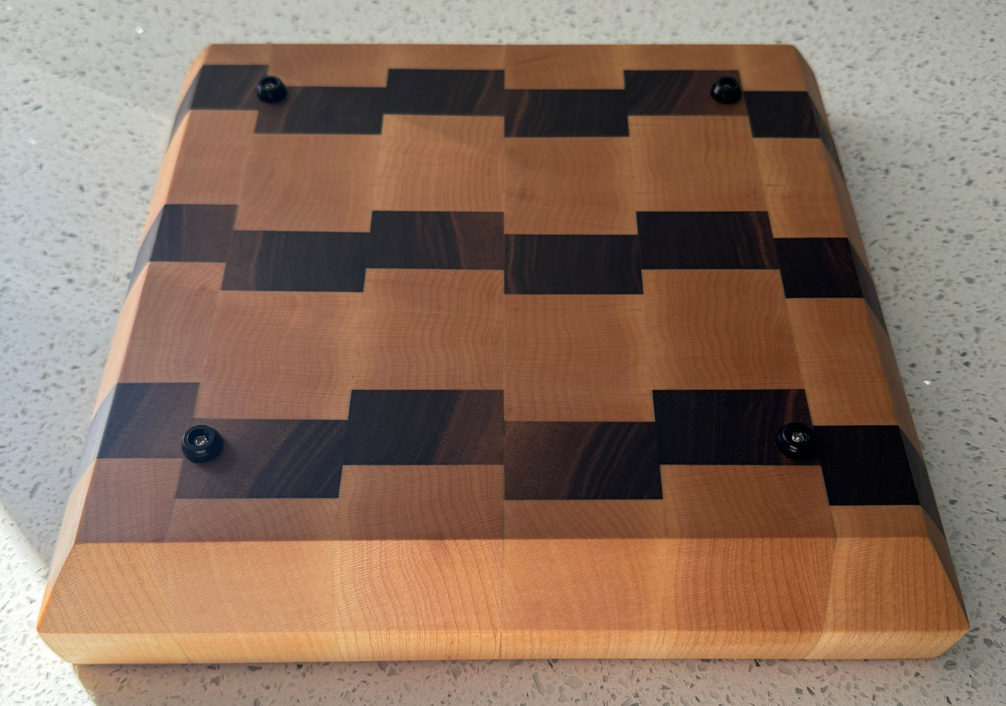 Maple & Walnut End Grain Cutting Board