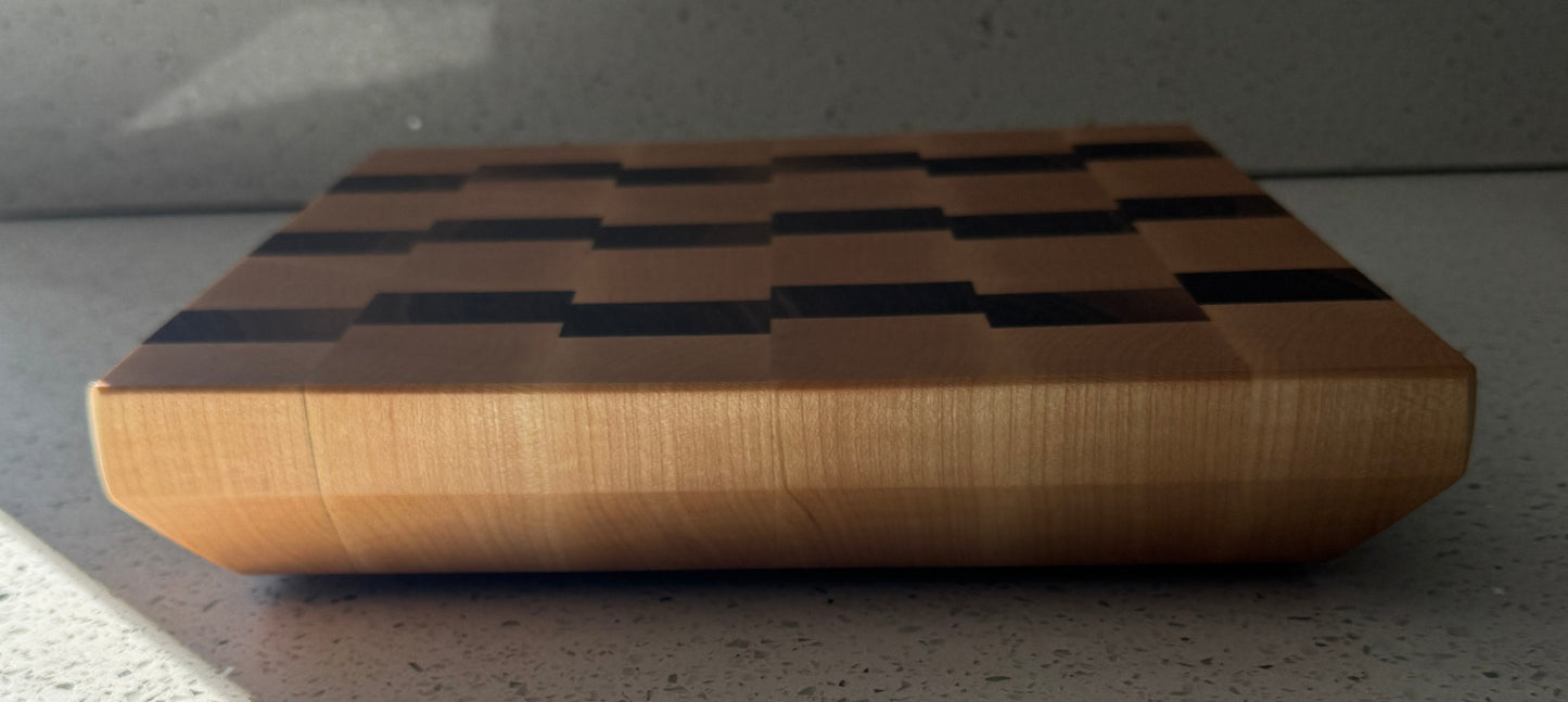 Maple & Walnut End Grain Cutting Board