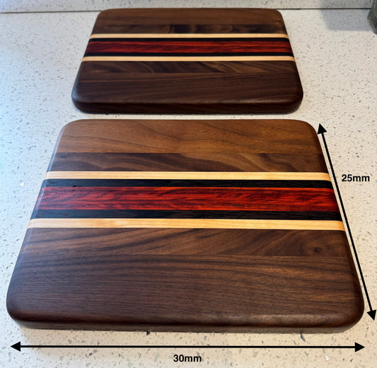 Serving Board - Walnut, Maple, Wenge & Padauk