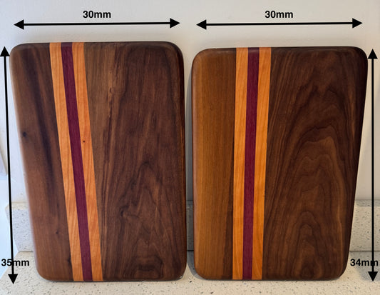 Serving Boards - Walnut, Cherry and Purple Heart