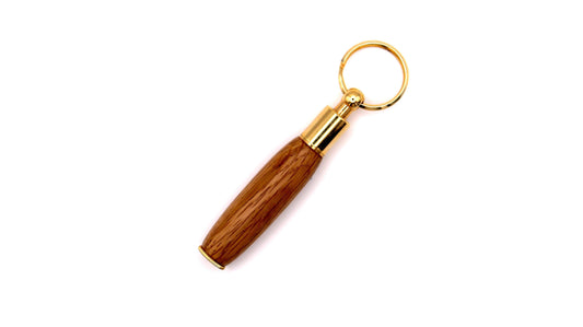 Jack Daniels oak barrel keyring pen by Cambridge Crafter
