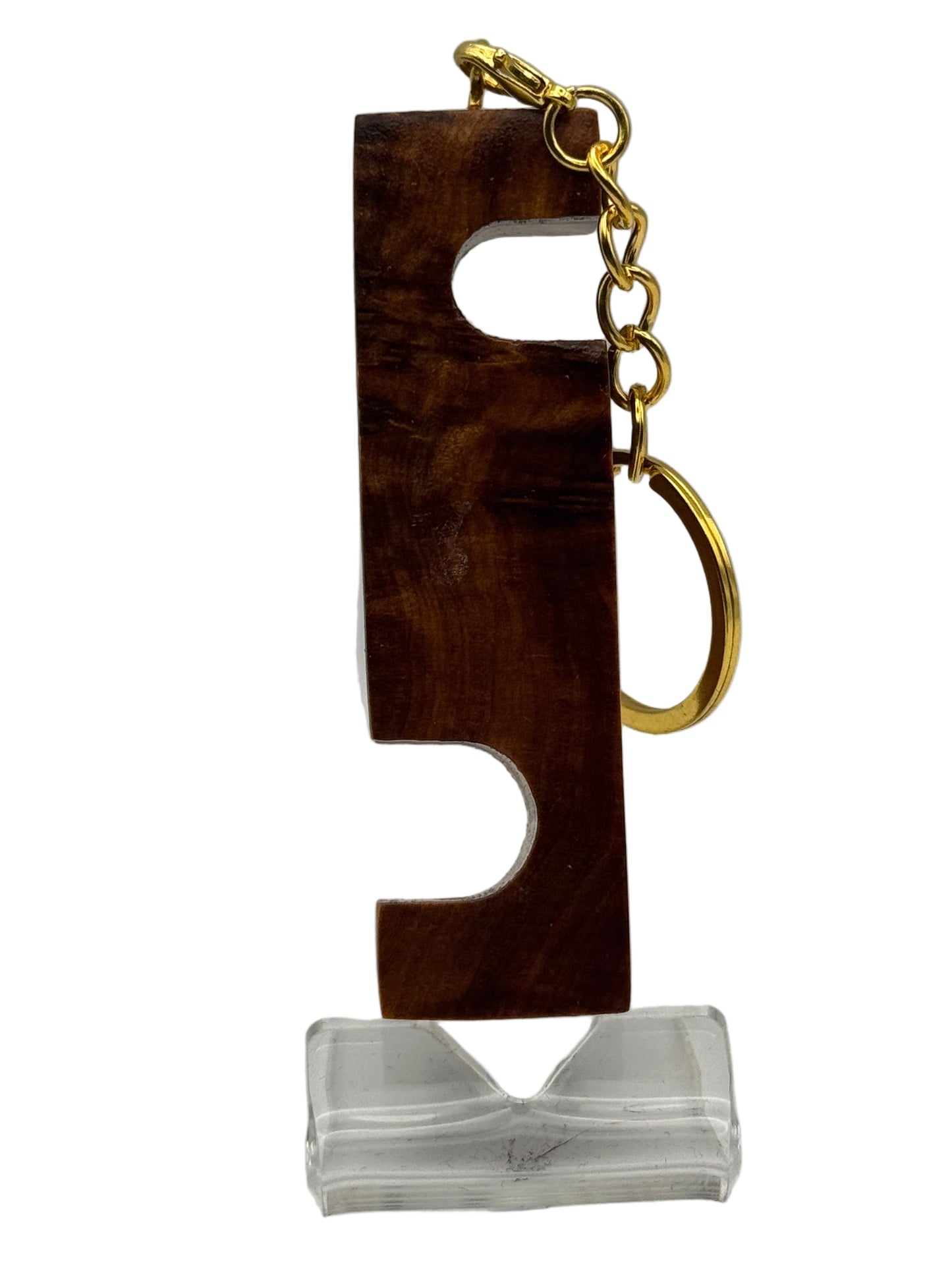 Keyring Phone Holder - Thuya Burl